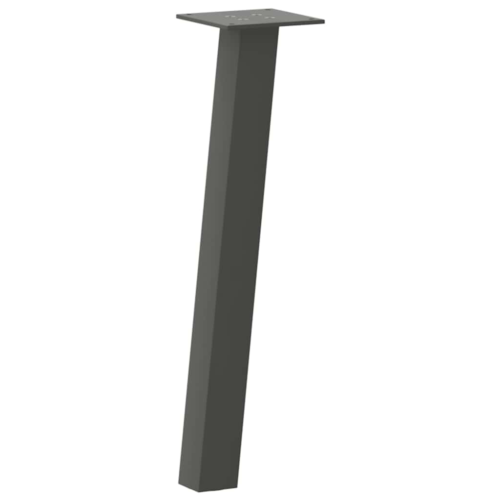 Pés para mesa de centro 4 peças antracite 30 cm aço