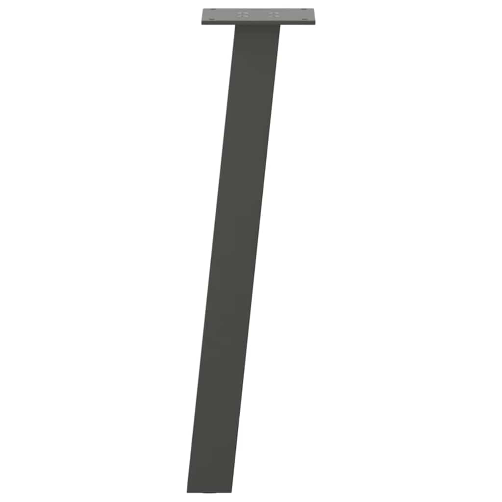 Pés para mesa de centro 4 peças antracite 30 cm aço
