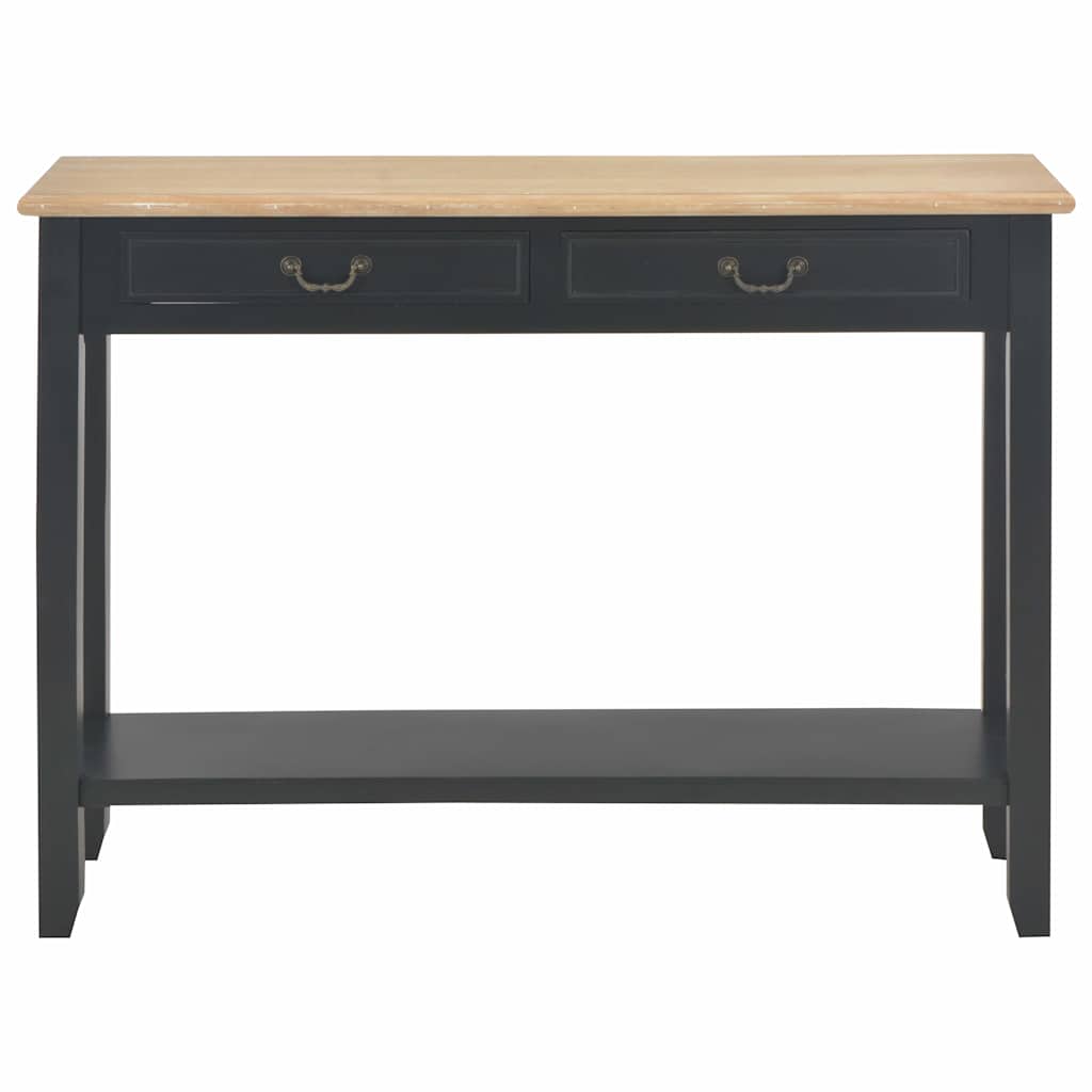 Mesa consola 110x35x80 cm madeira preto