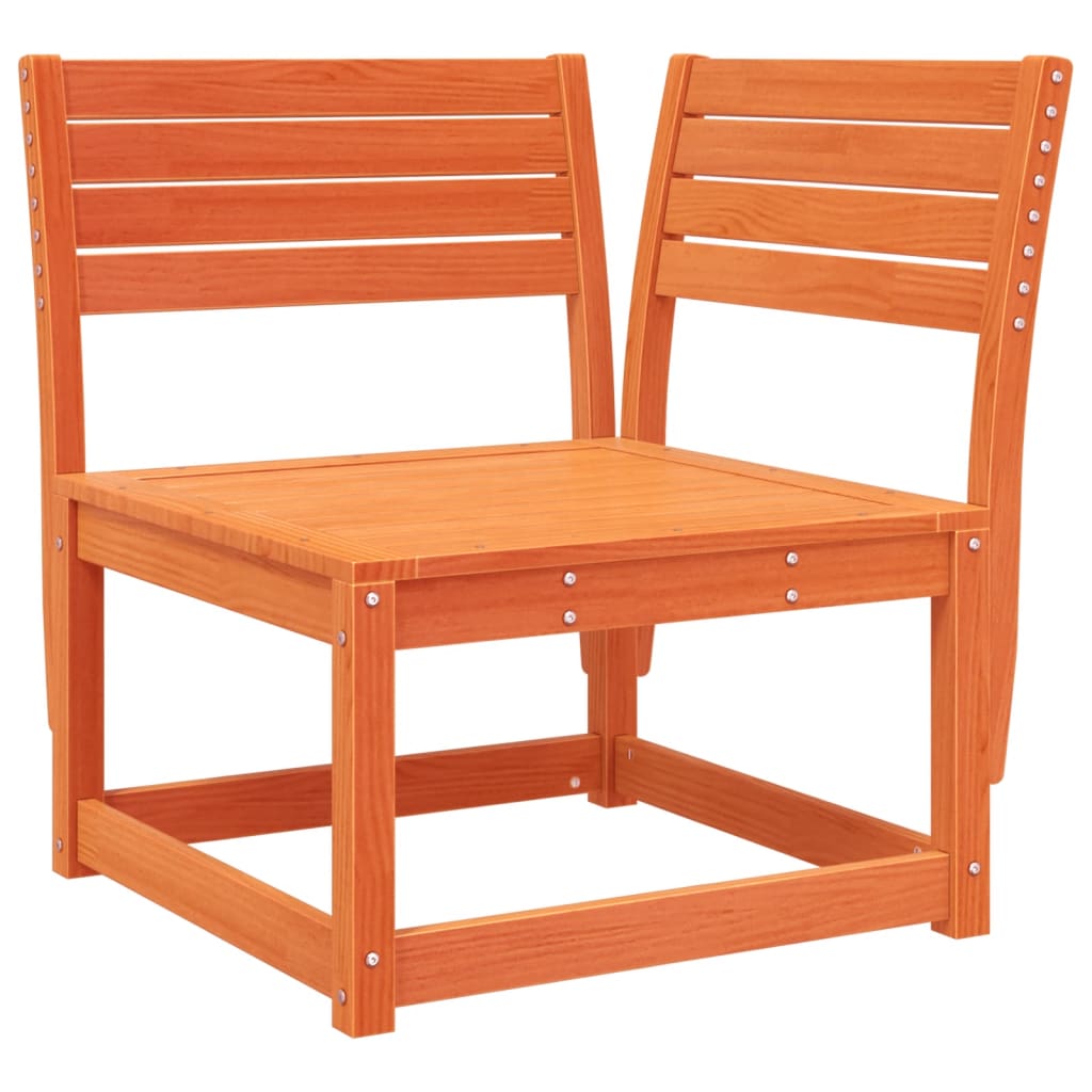 5 Pcs conjunto lounge de jardim pinho maciço castanho-mel