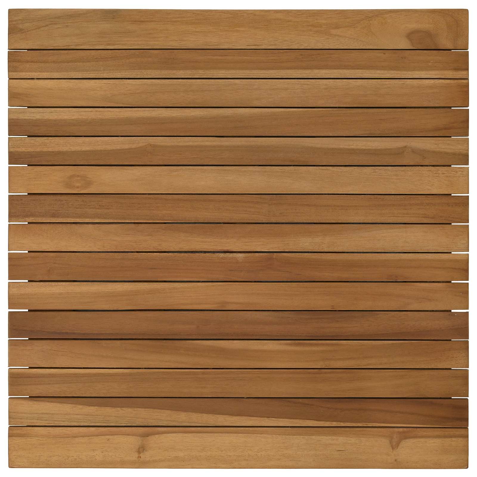 Tampo de mesa 60 x 60 x 3,5 cm quadrado madeira de teca sólida