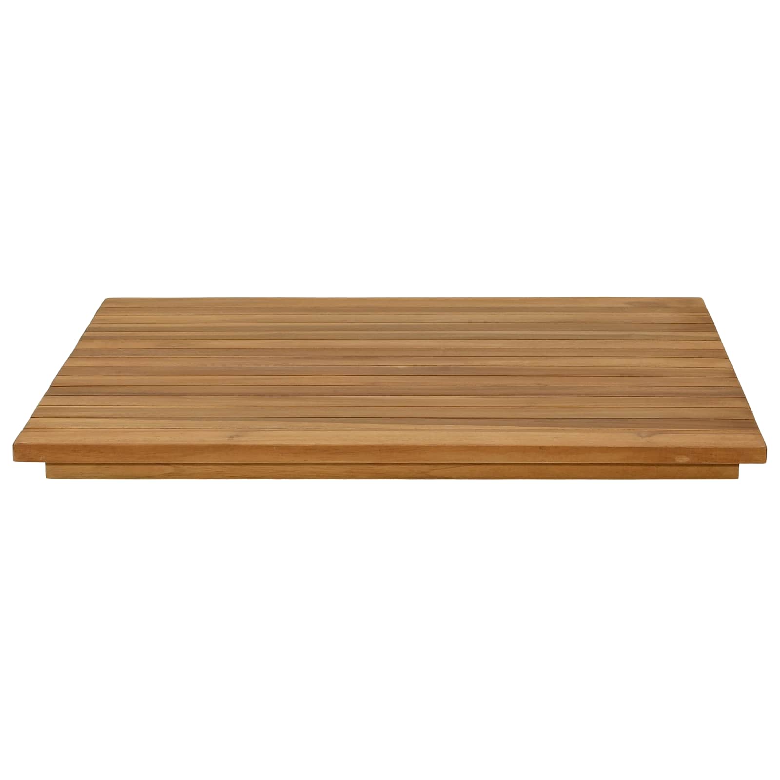 Tampo de mesa 60 x 60 x 3,5 cm quadrado madeira de teca sólida