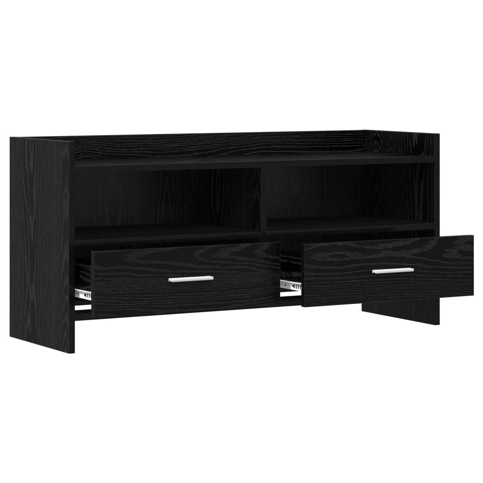 Gabinete para TV 100 x 33 x 47 cm carvalho preto