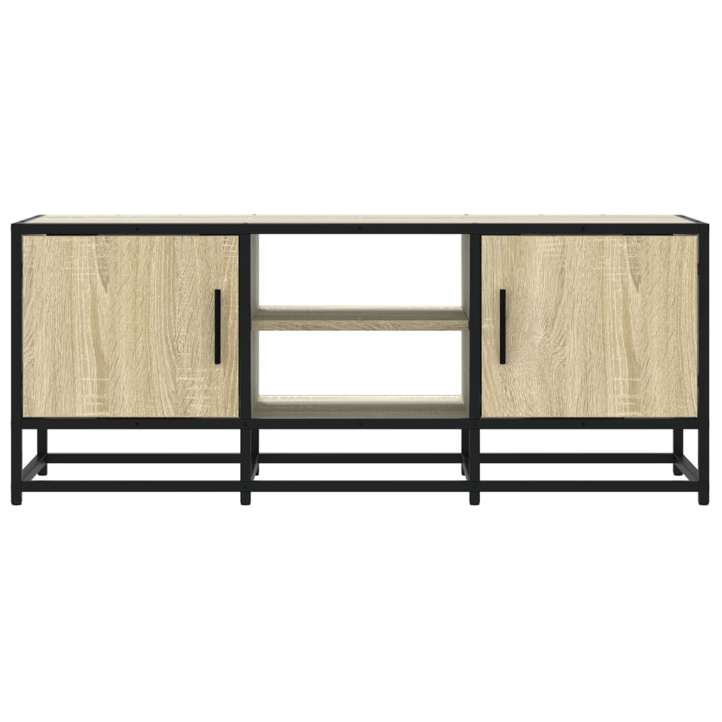 Móvel p/ TV 100x35x41 cm deriv. madeira/metal carvalho sonoma