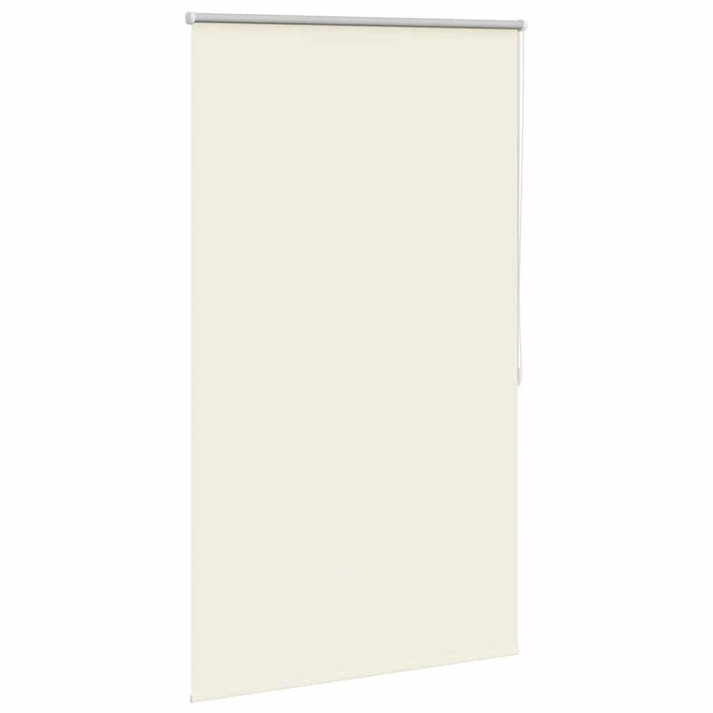 Cortina de rolo blackout, 124,4 x 175 cm, largura do tecido 120 cm, branco-creme