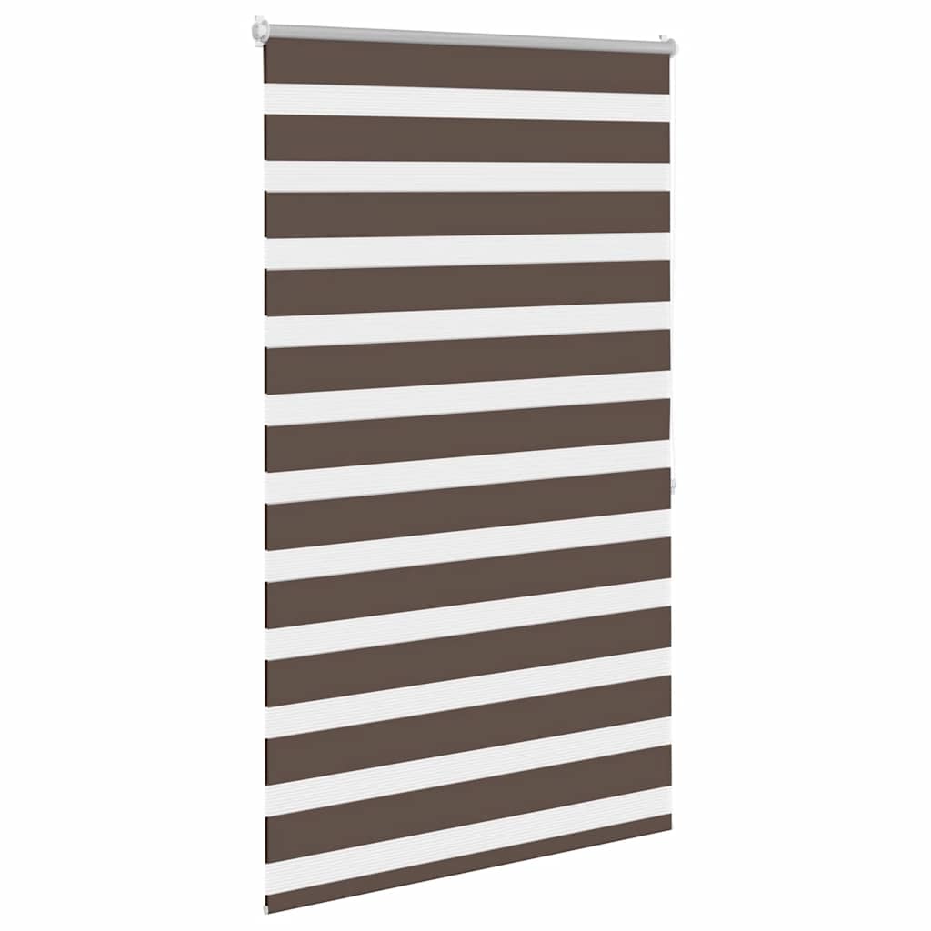 Cortina zebra 80,9x175 cm largura do tecido 76,7 cm café