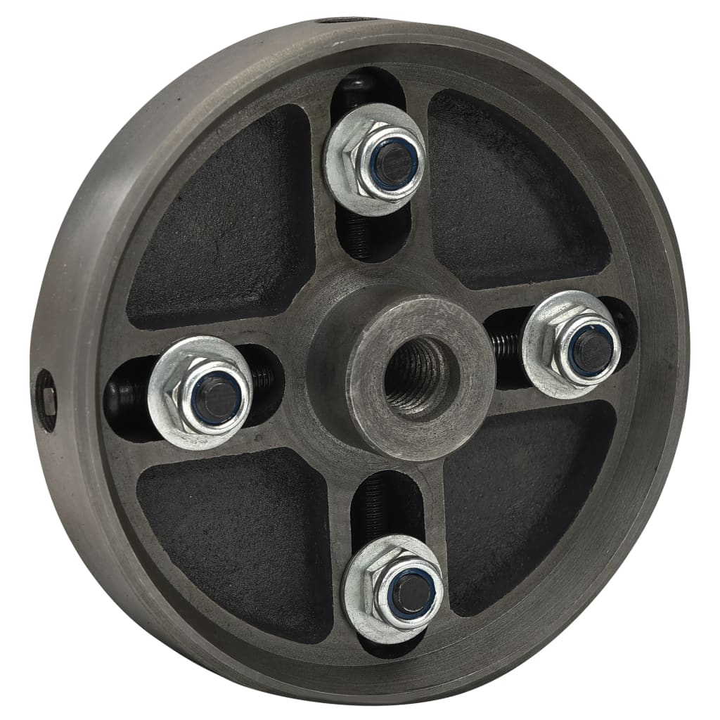 Mandril p/ madeira 4 garras c/ conexão m18 aço 150x63 mm preto
