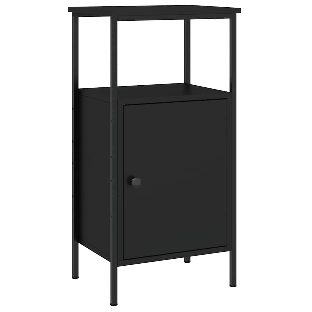 Mesa de cabeceira 41x31x80 cm derivados de madeira preto