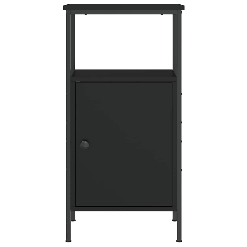 Mesa de cabeceira 41x31x80 cm derivados de madeira preto