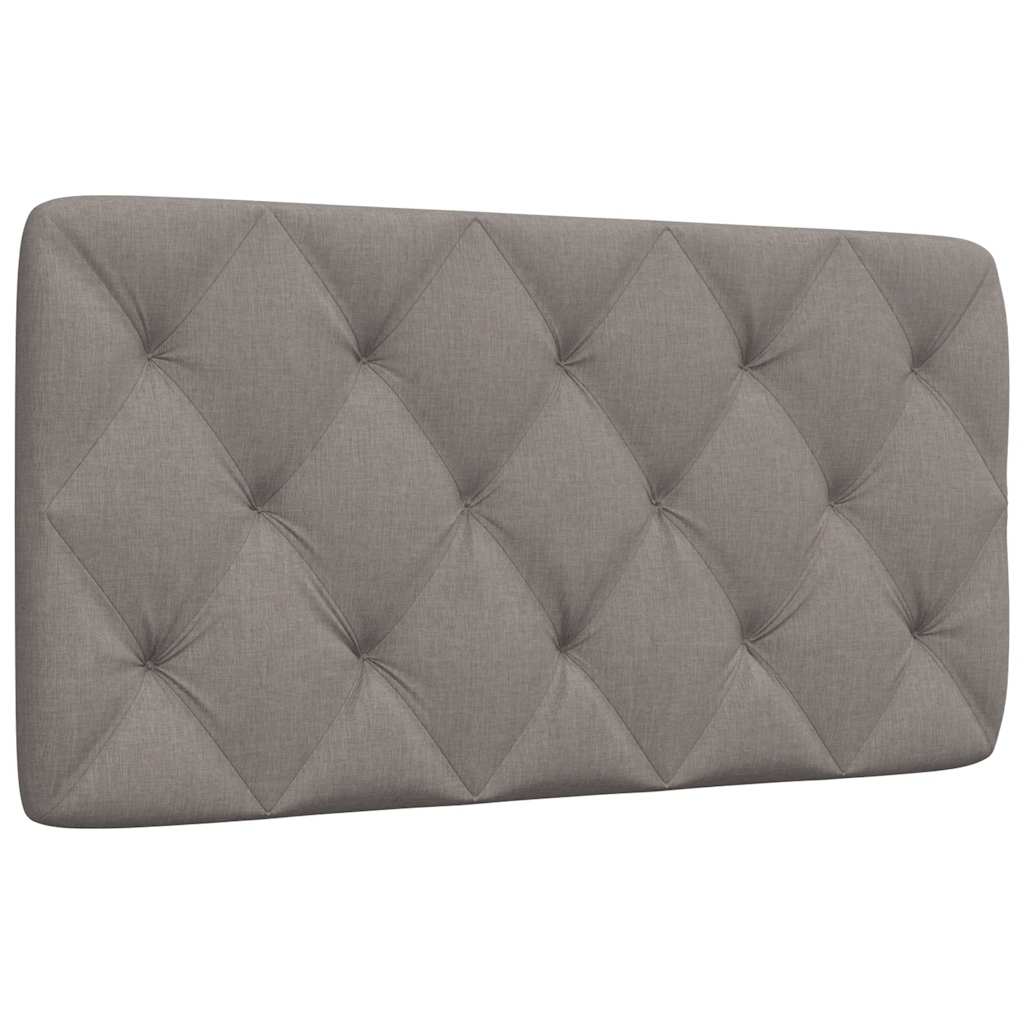 Almofadão de cabeceira 100 cm tecido cinzento-acastanhado