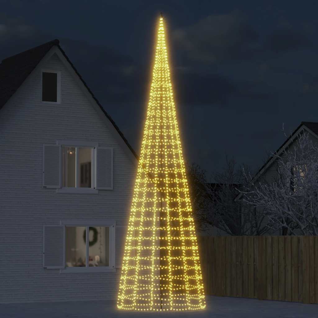 Árvore de natal LED 3000 leds branco quente 800 cm