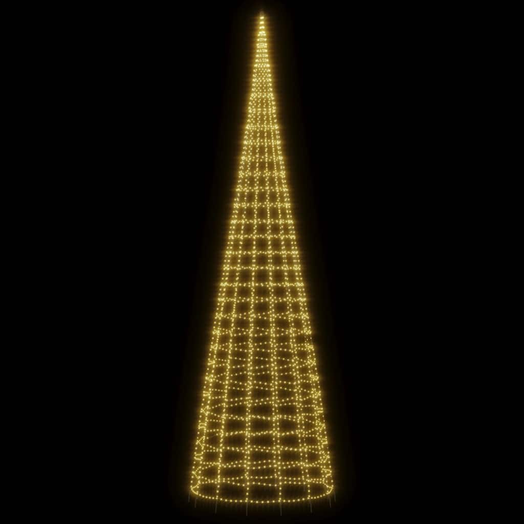 Árvore de natal LED 3000 leds branco quente 800 cm