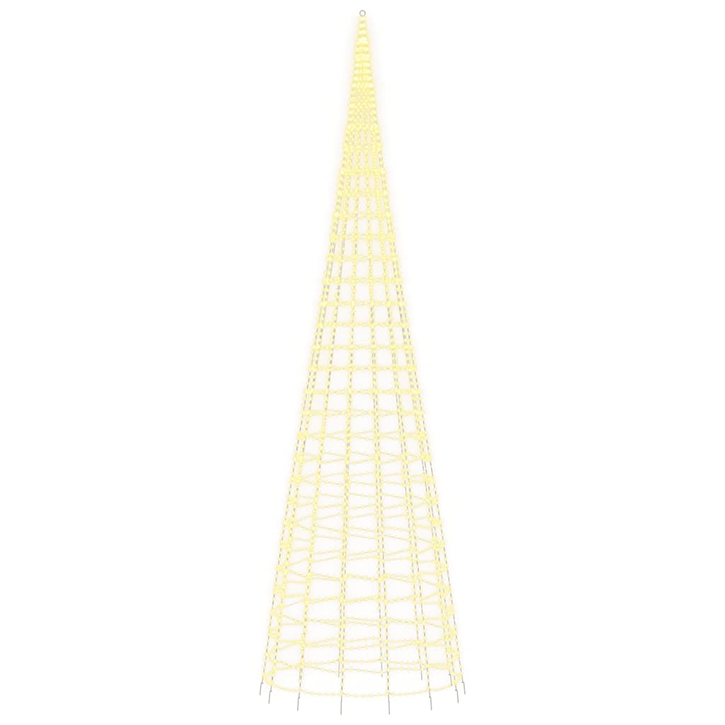 Árvore de natal LED 3000 leds branco quente 800 cm