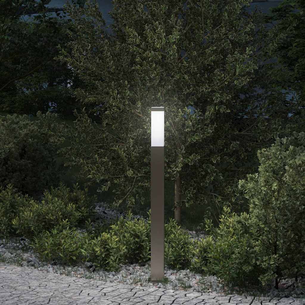 Luminária de poste 80 cm em aço inoxidável IP44