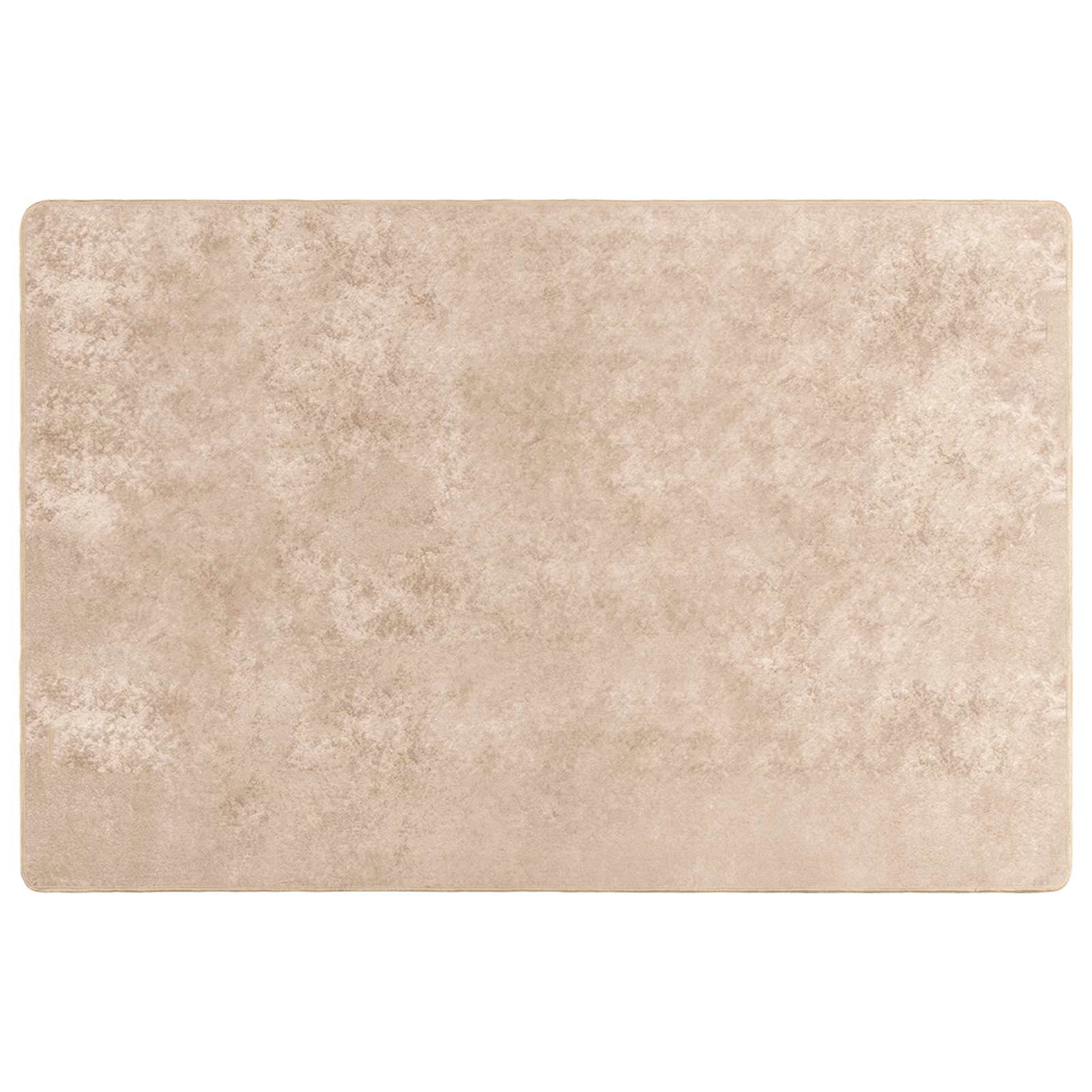 Passadeira marsa bege 120 x 170 cm poliéster e PVC