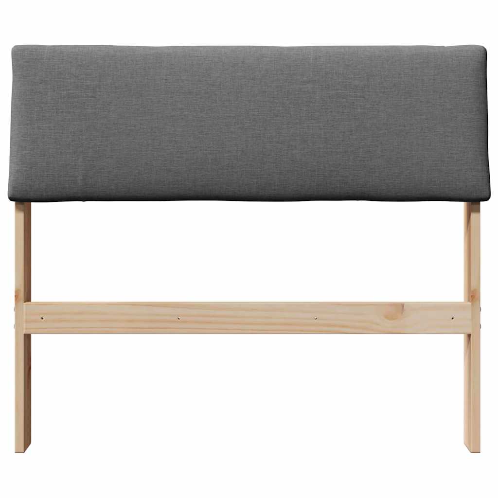 Cabeceira estofada cinza escuro 90 cm