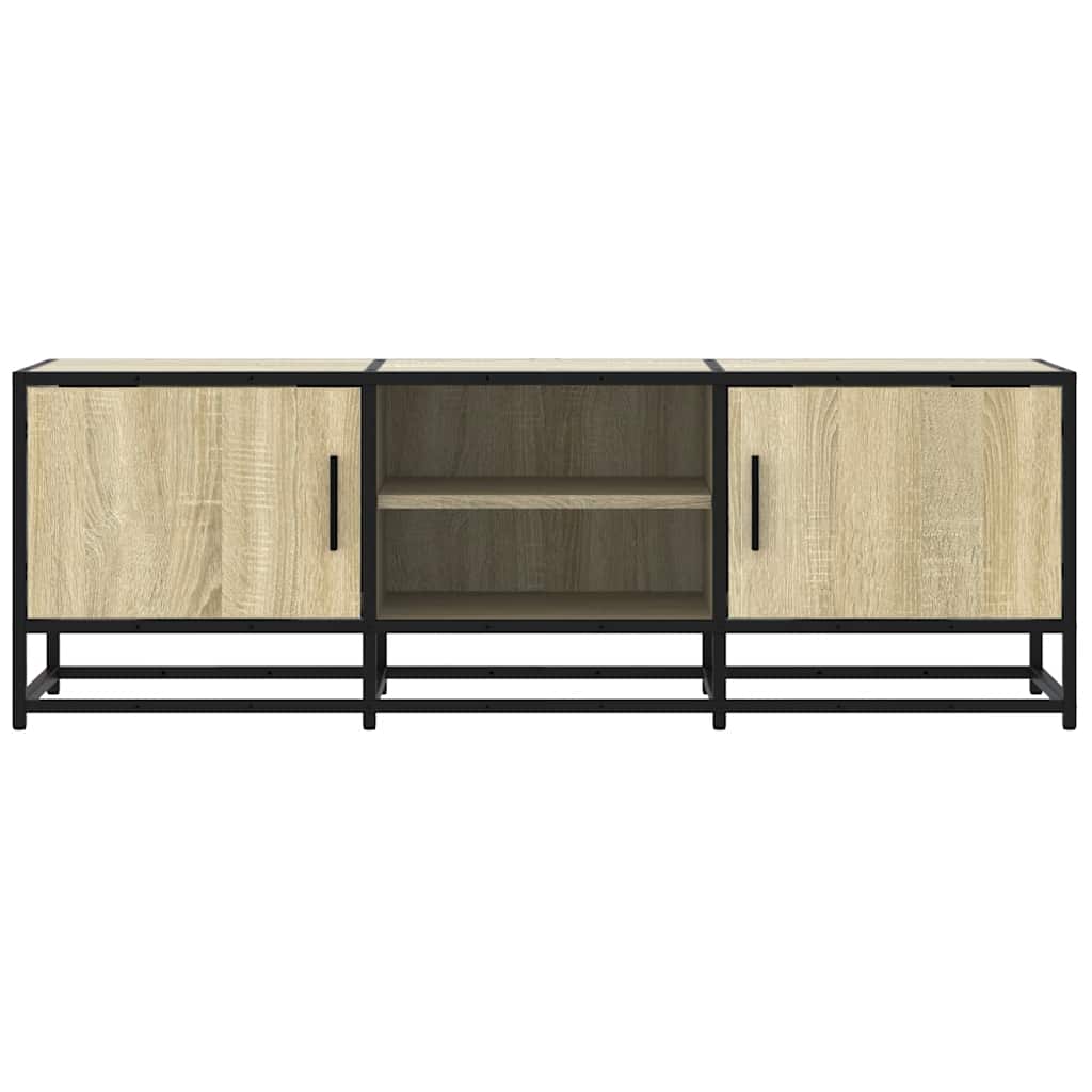 Móvel p/ TV 120x35x41 cm deriv. madeira/metal carvalho sonoma