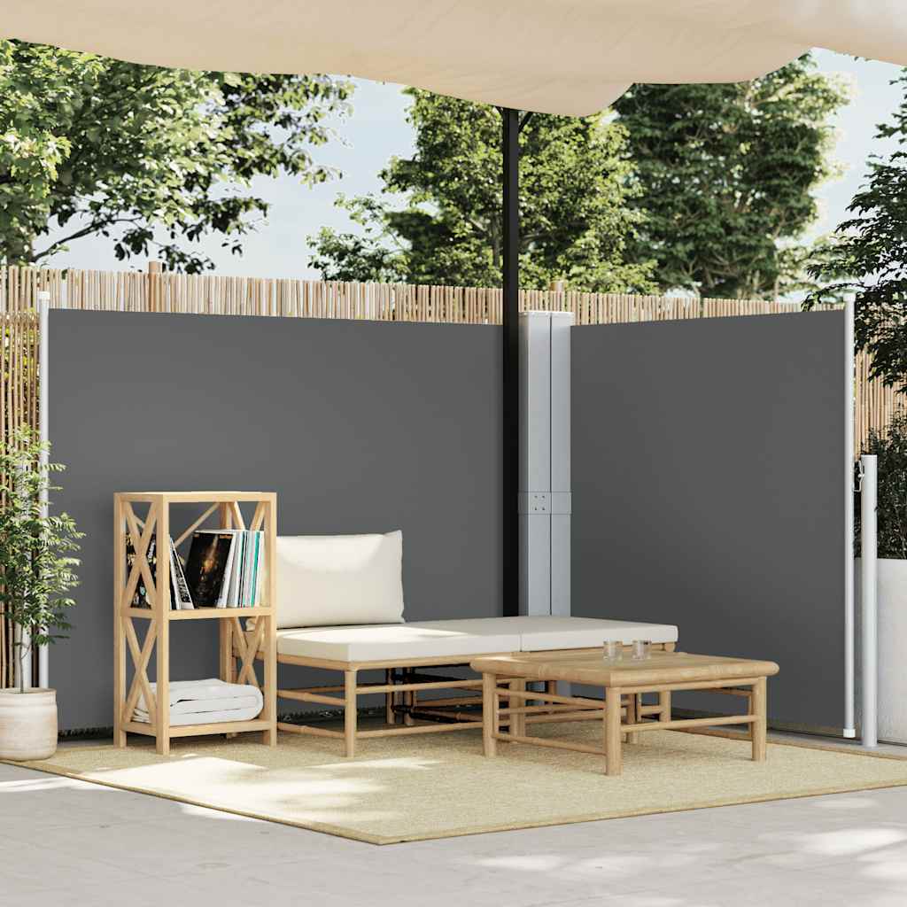 Toldo lateral retrátil 140x1000 cm antracite