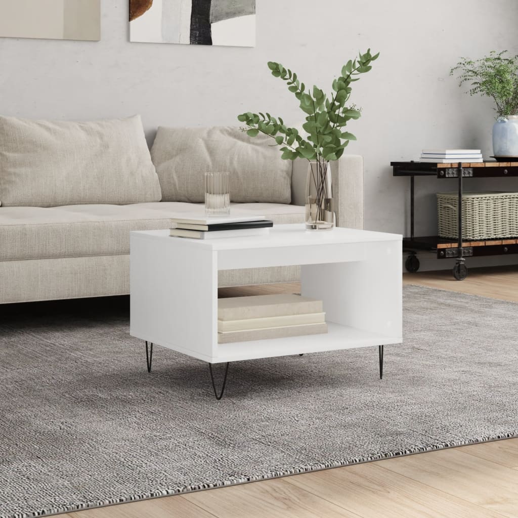 Mesa de centro 60x50x40 cm derivados de madeira branco