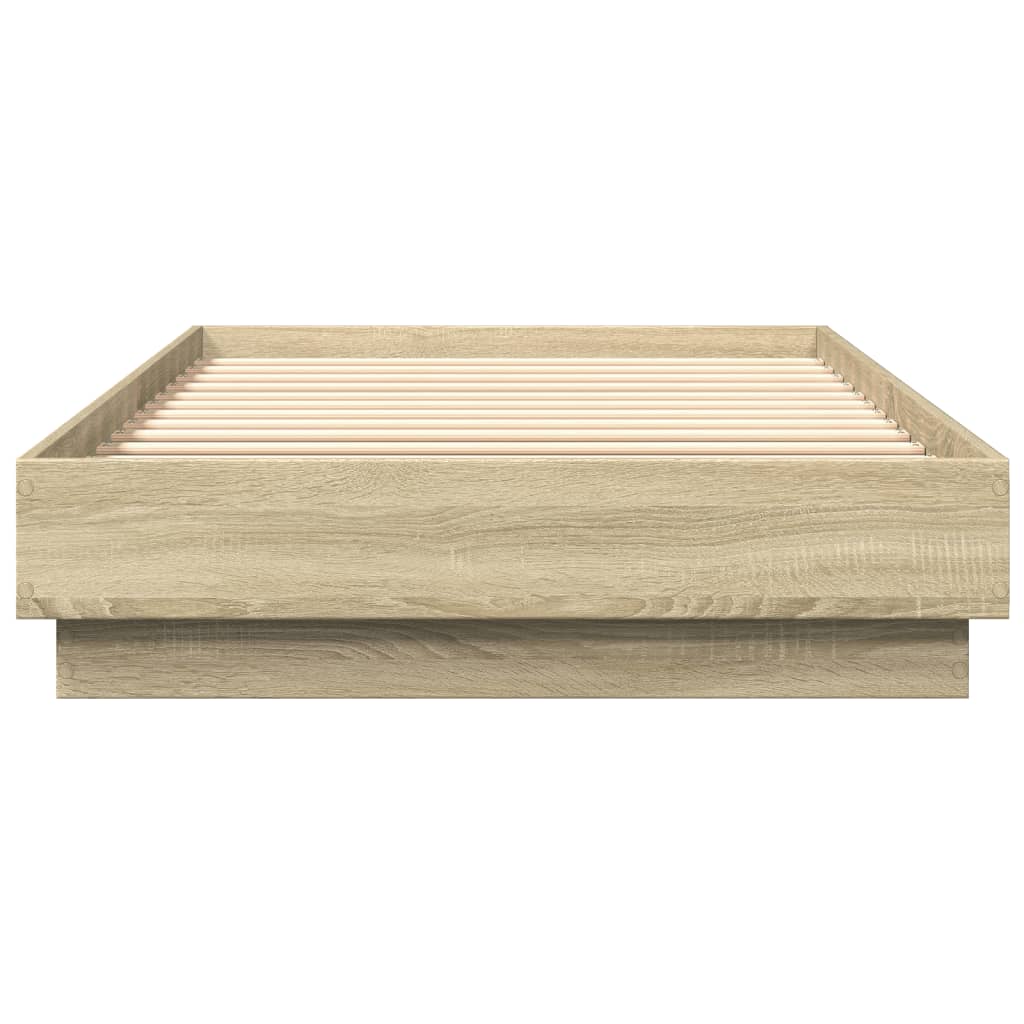 Estrutura cama s/ colchão derivados de madeira carvalho sonoma