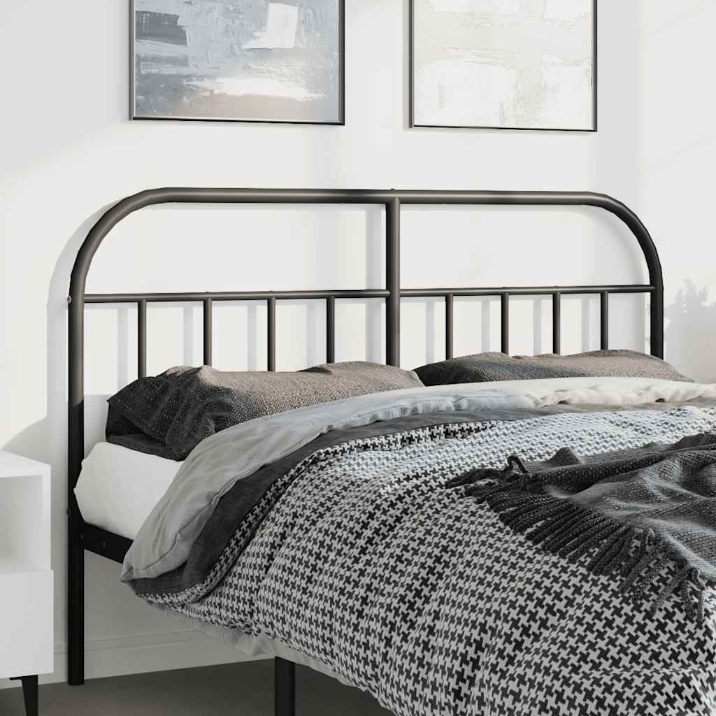 Cabeceira de substituição 150 cm metal preto
