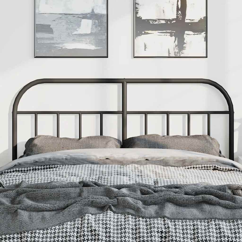 Cabeceira de substituição 150 cm metal preto