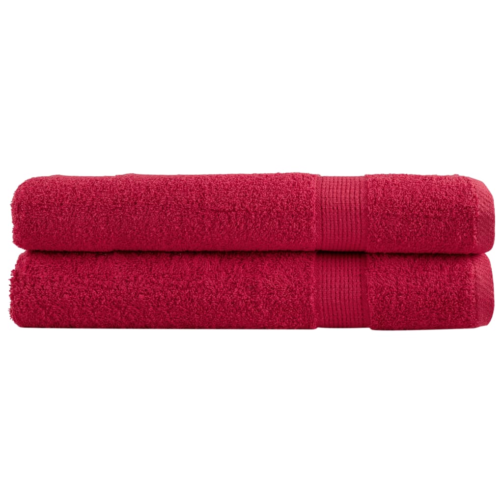 Toalhas de sauna premium solund 2pcs 80x200cm 600 gsm vermelho