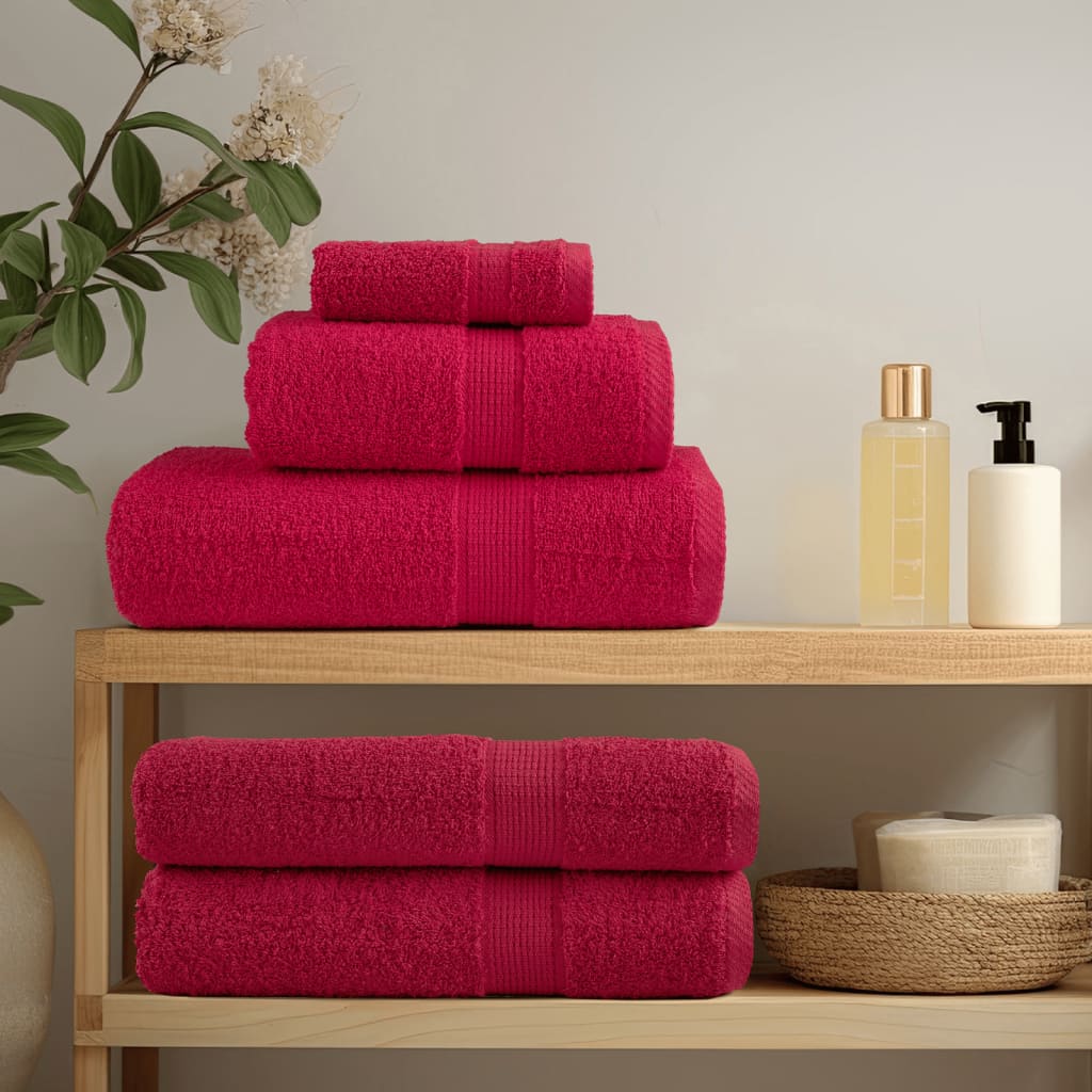 Toalhas de sauna premium solund 2pcs 80x200cm 600 gsm vermelho