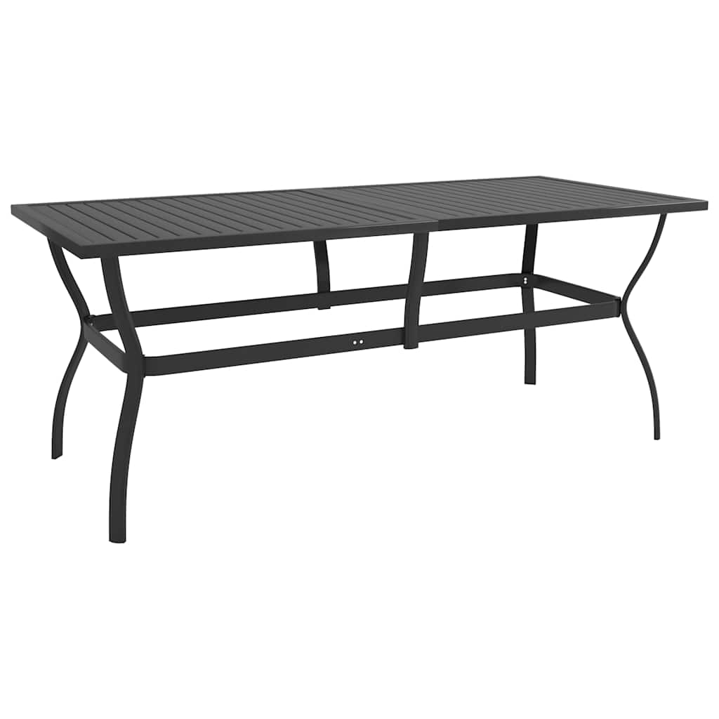 9 Pcs conjunto de jantar para jardim textilene e aço