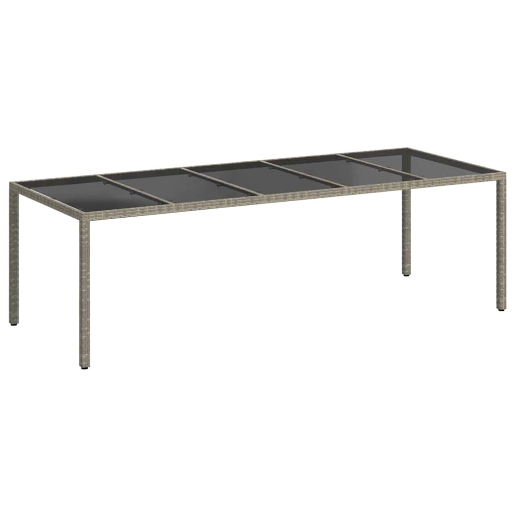 Mesa de jardim cinzeto vime PE