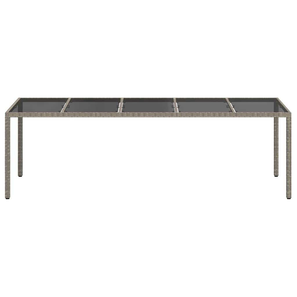 Mesa de jardim cinzeto vime PE