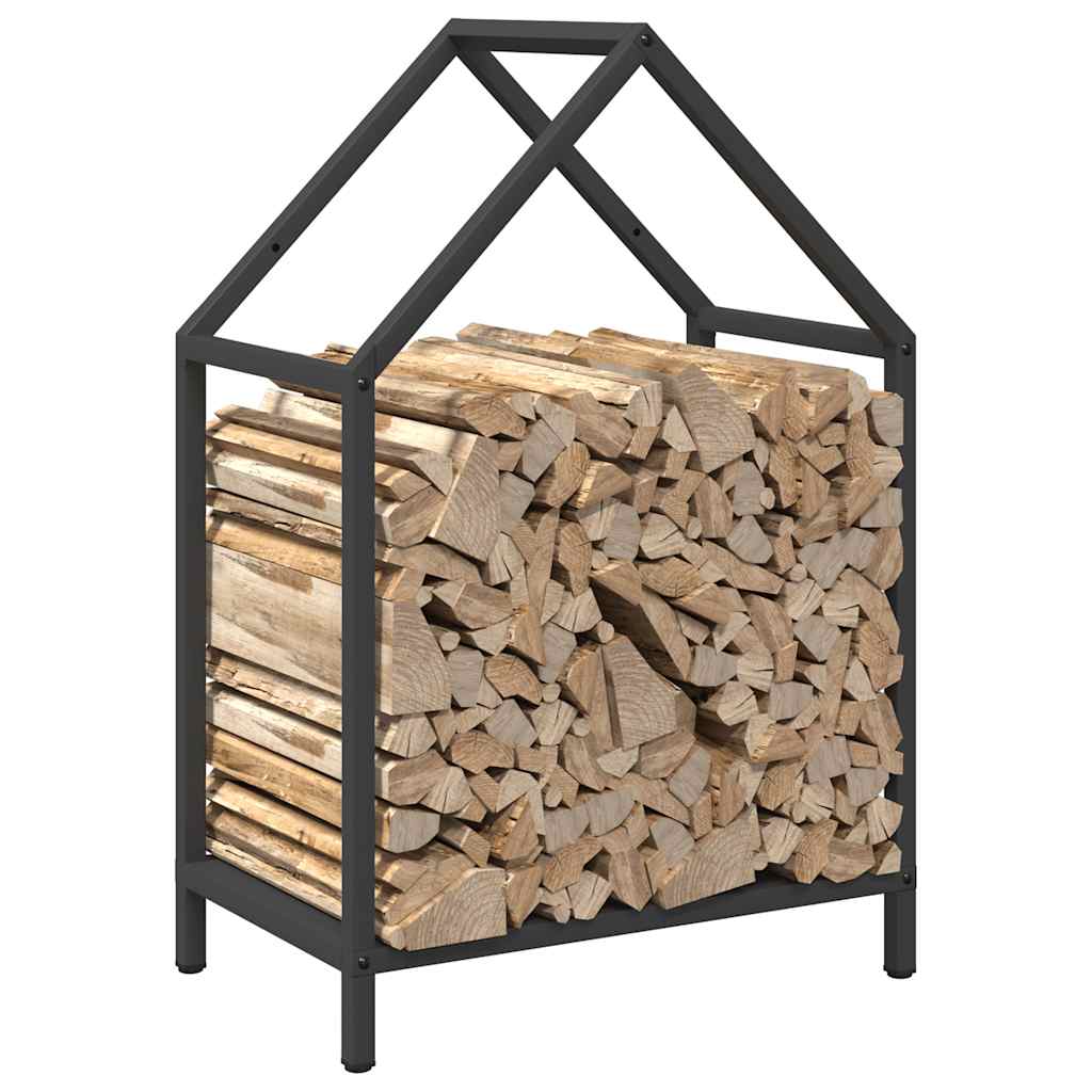 Suporte para lenha 40x25x60 cm aço laminado a frio preto