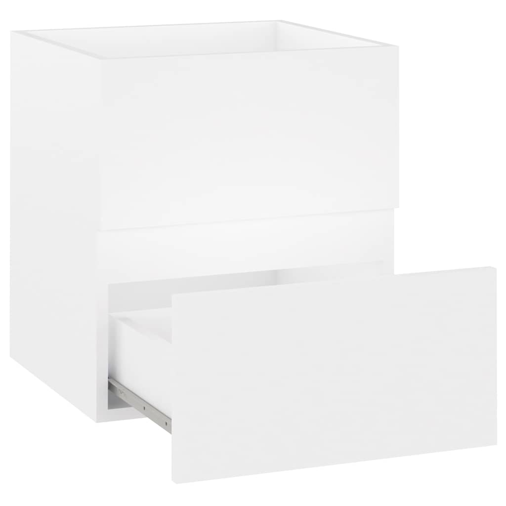 Armário de lavatório 41x38,5x45 cm derivados de madeira branco