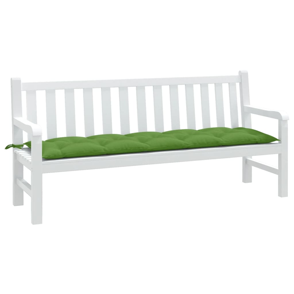 Almofadão p/ banco de jardim 180x50x7 cm mesclado tecido verde