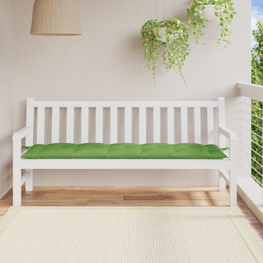 Almofadão p/ banco de jardim 180x50x7 cm mesclado tecido verde