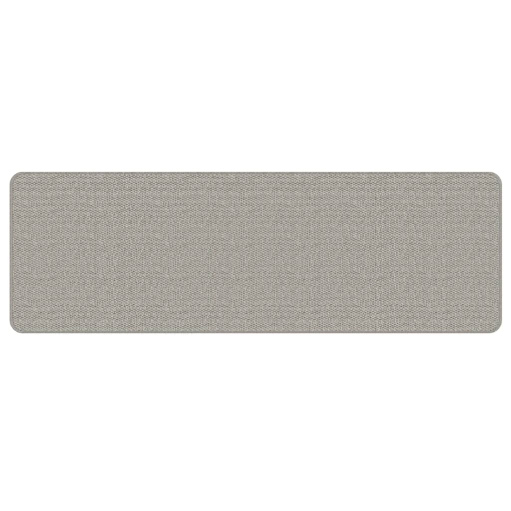 Tapete/passadeira 50x150 cm aspeto sisal platina