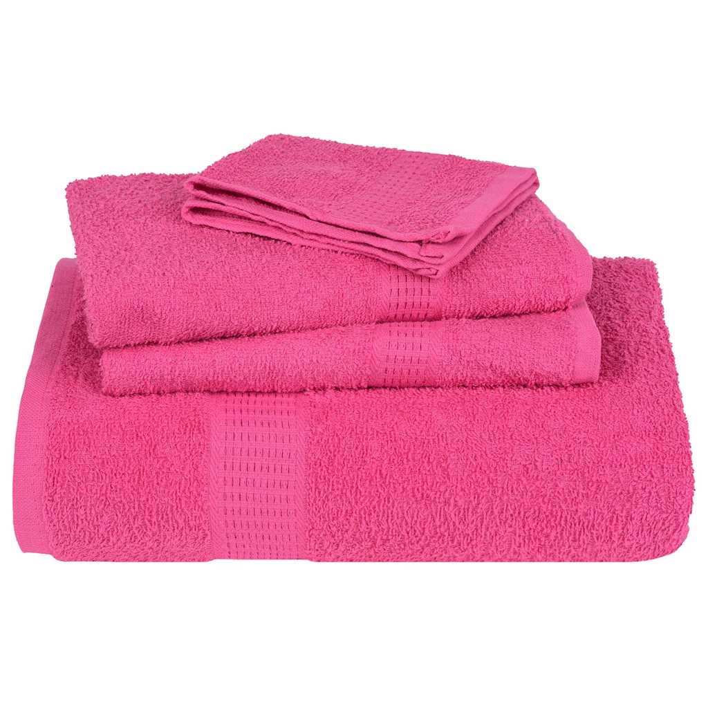 Toalhas de mãos frogn 4 pcs 50x100 cm 360 g/m² rosa