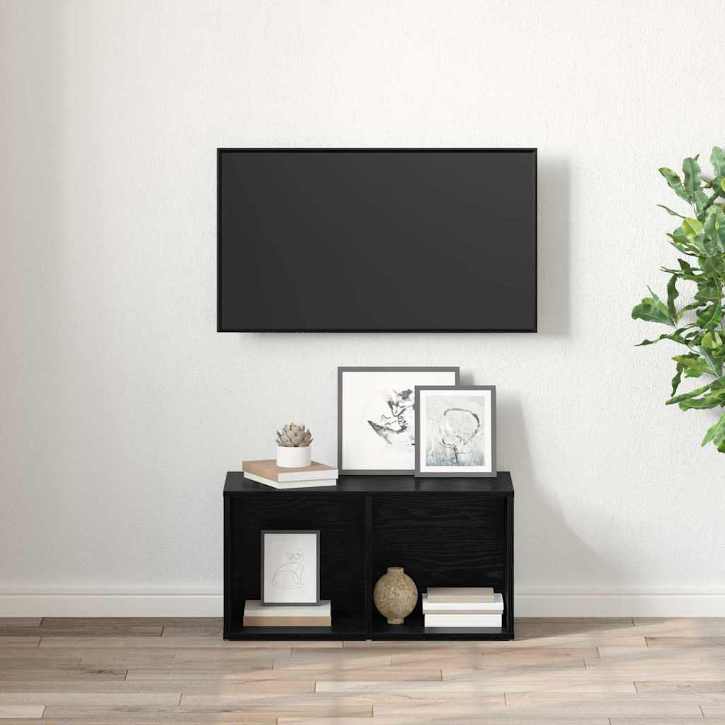 Conjunto de móvel de TV 72 x 35 x 37 cm preto