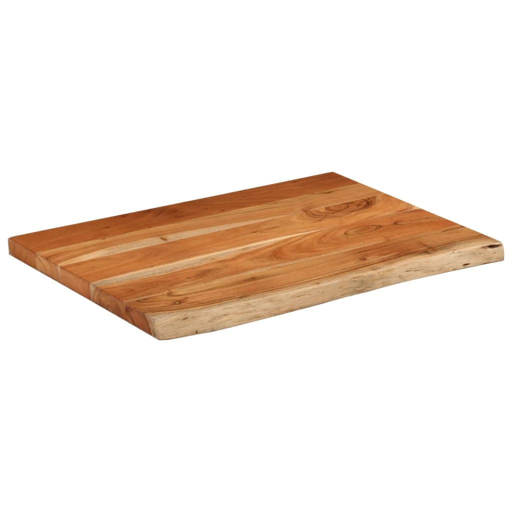 Bancada de casa de banho retangular 80x60x2,5 cm acácia maciça