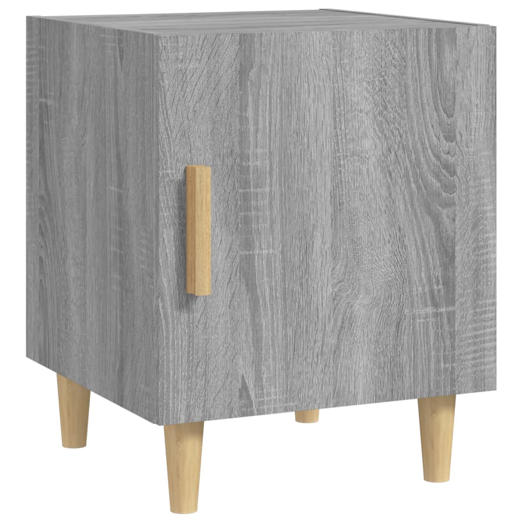 Mesa de cabeceira 2 pcs derivados de madeira cinzento sonoma