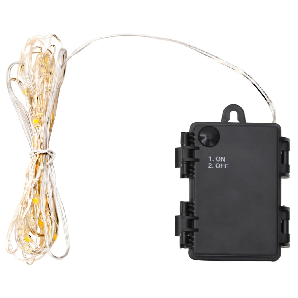 Cordão de luz com 66 leds e ventilador 660 cm