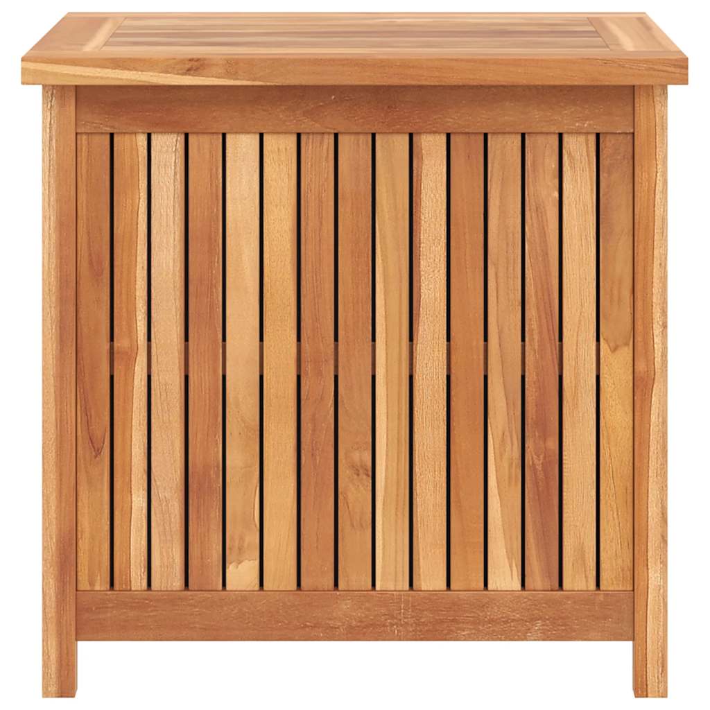 Caixa arrumação para jardim 60x50x58 cm madeira teca maciça