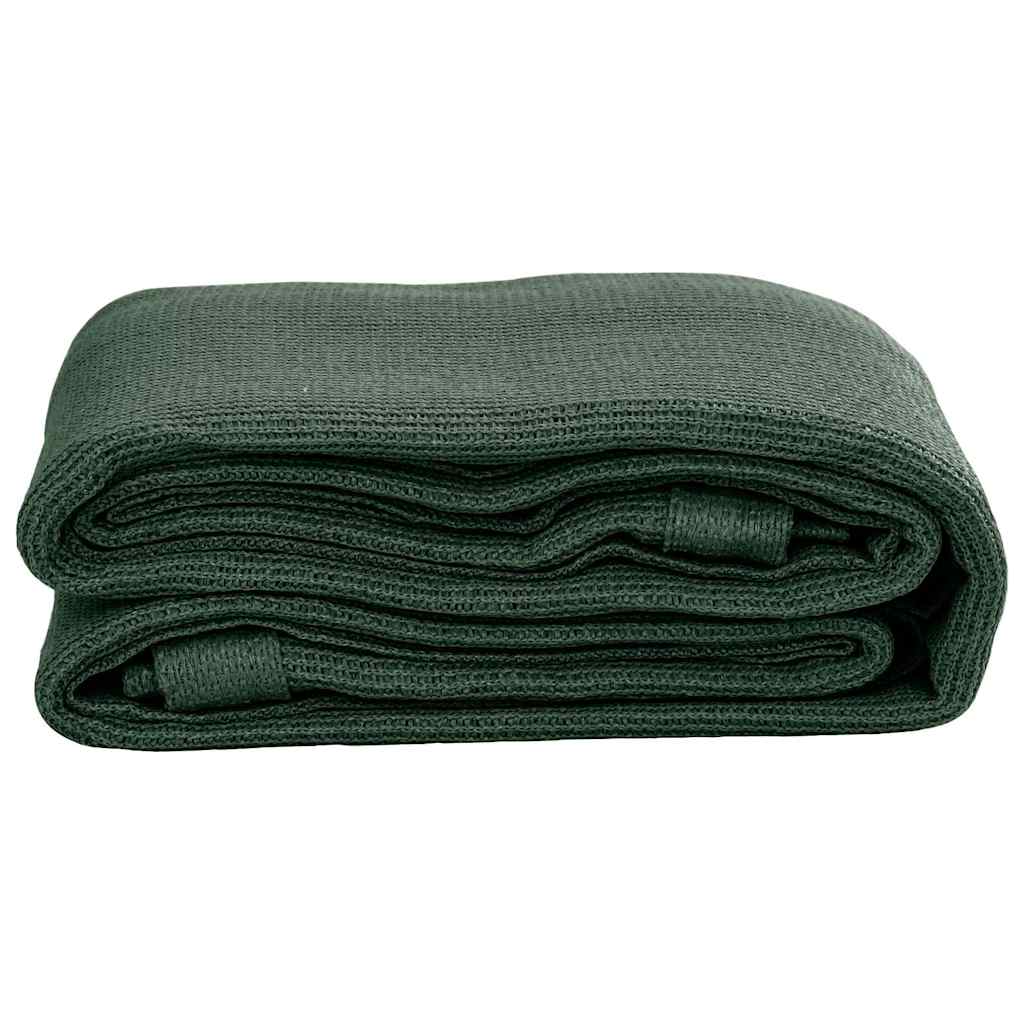 Tapete de campismo para tenda 200x200 cm verde-escuro