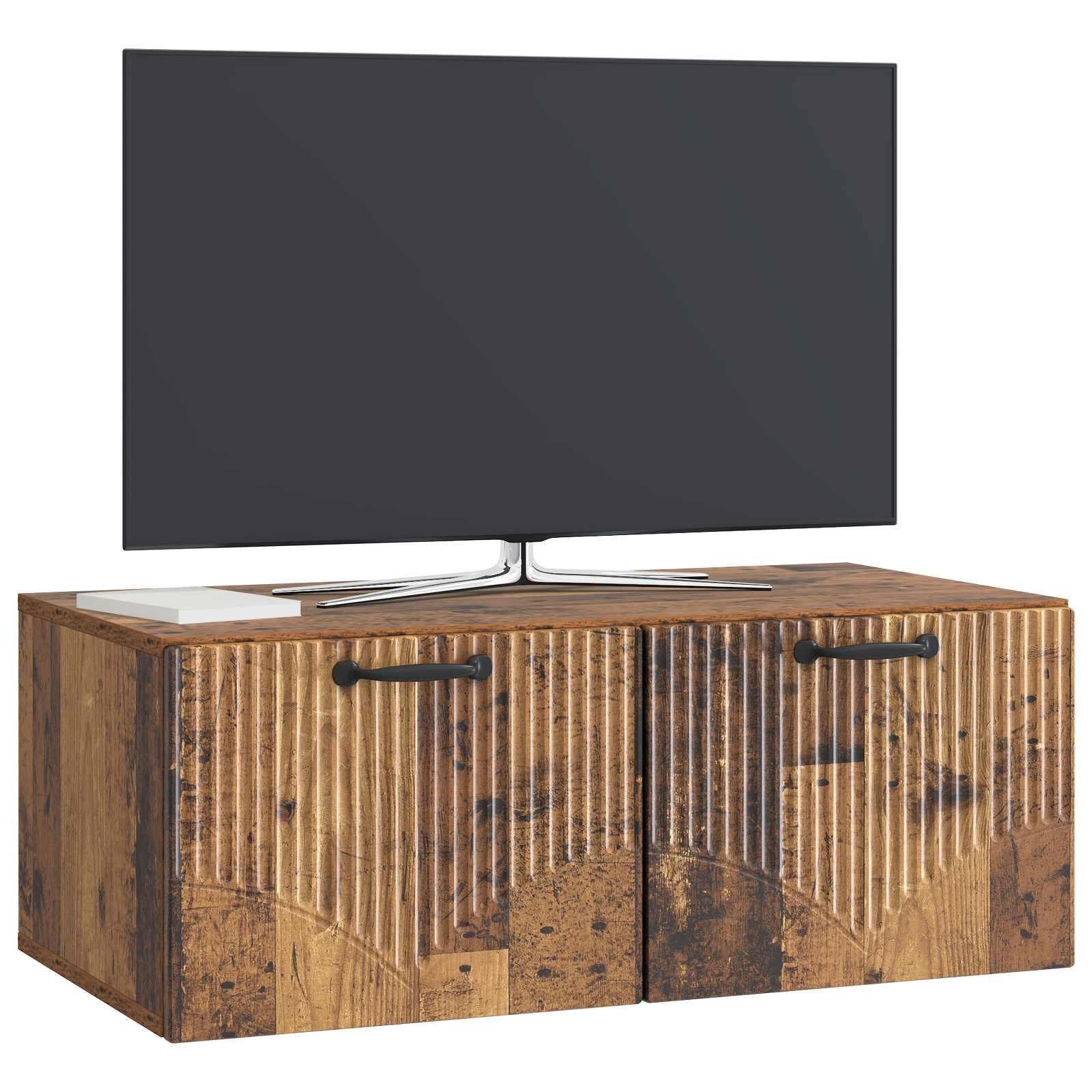 Gabinete de TV de parede madeira antiga 78,5 x 41 x 30 cm