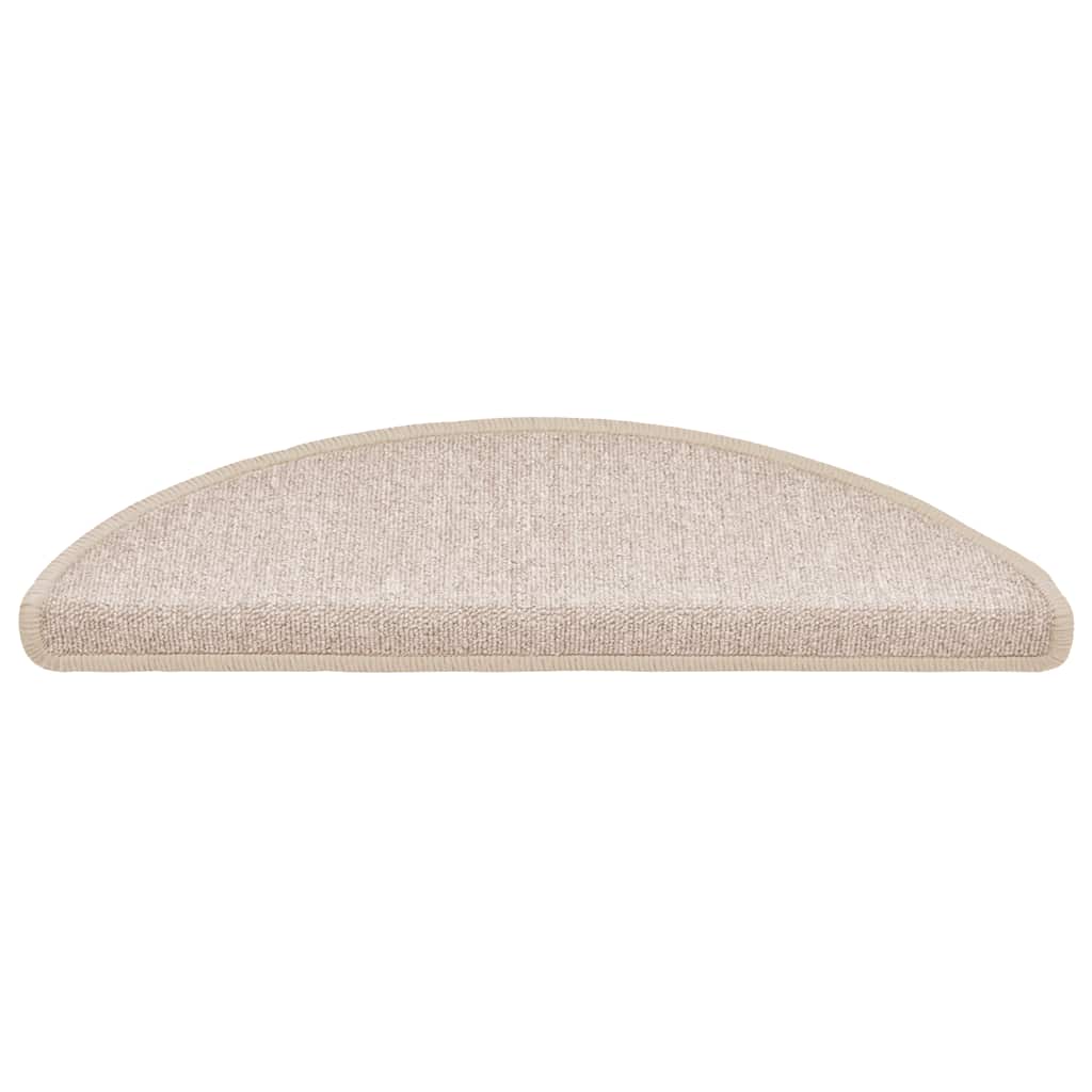 Tapetes de escada 30 peças 56x17x3 cm cinza-claro semicircular