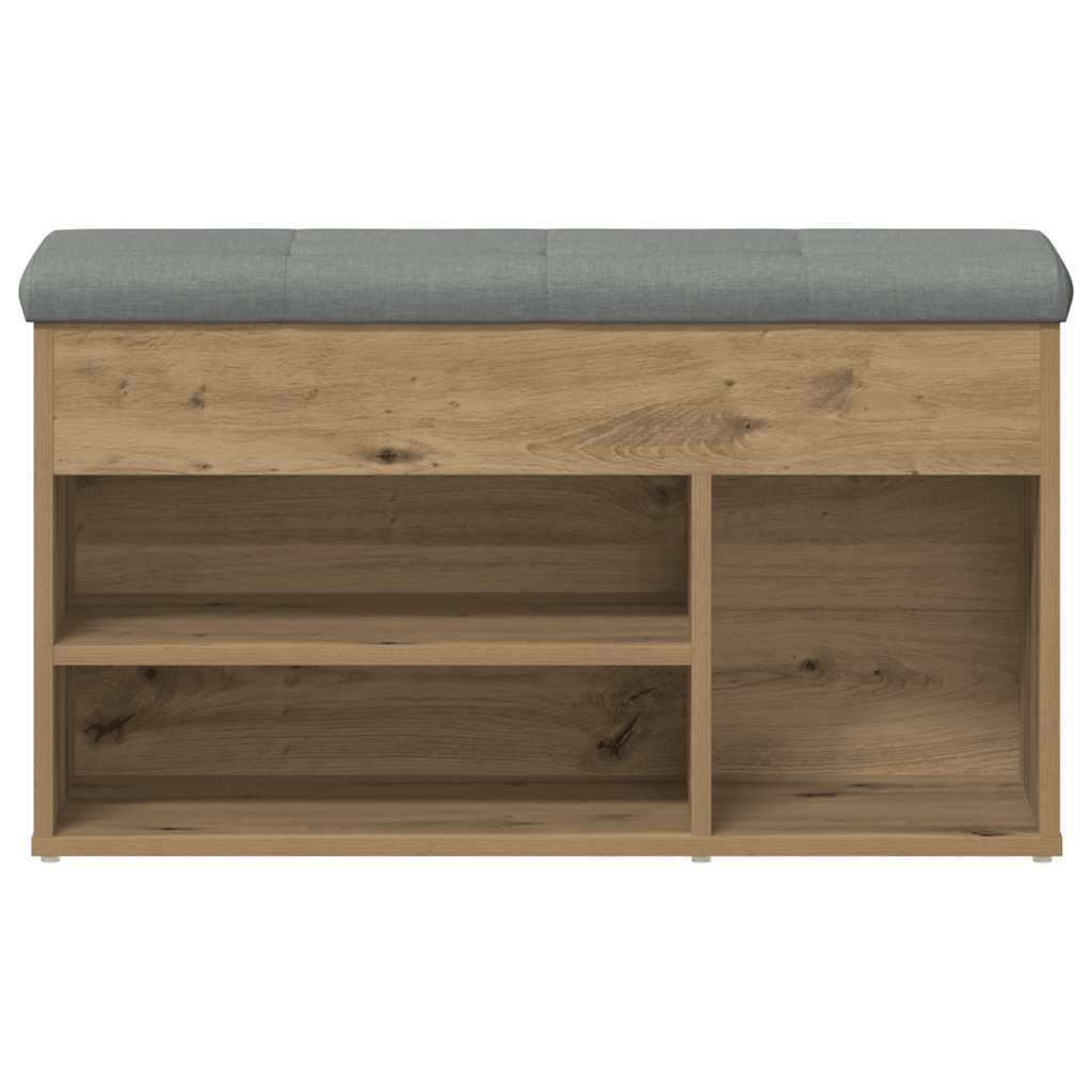 Banco sapateira 82x32x45,5 cm deriv. madeira carvalho artisiano