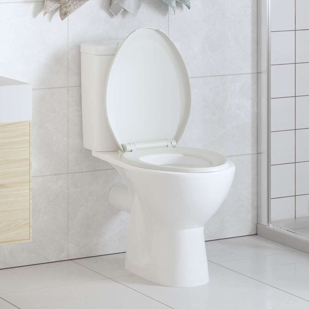 Tampo de sanita fecho suave com design remoção rápida branco