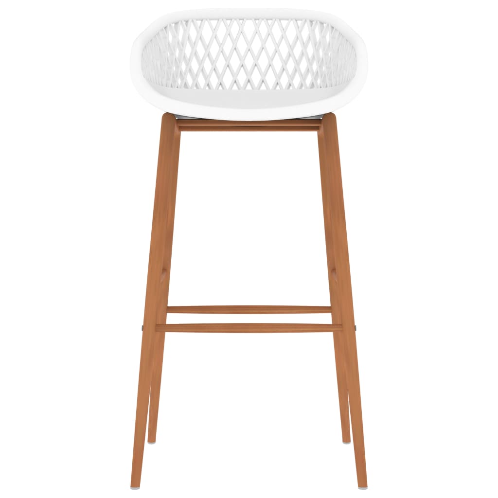 Cadeiras de bar 2 pcs branco