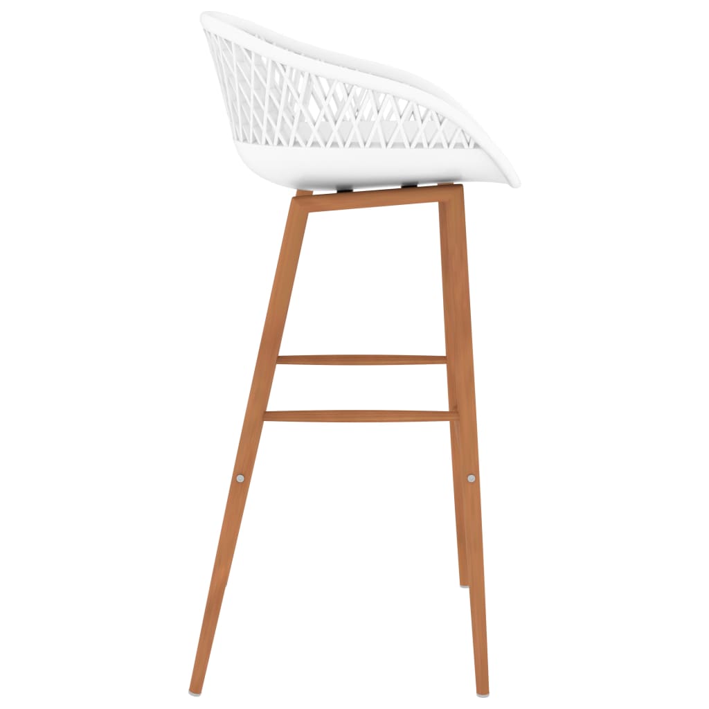 Cadeiras de bar 2 pcs branco