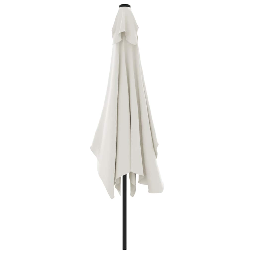 Guarda-sol 200 x 300 cm retangular branco areia